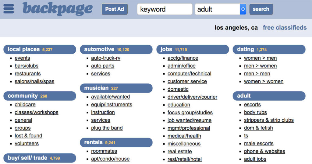 Top 7 Best Websites like Backpage 2020 GeniusGeeky