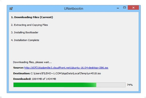 unetbootin not downloading