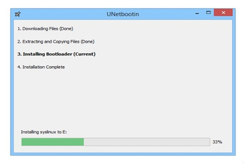 unetbootin no operating system found