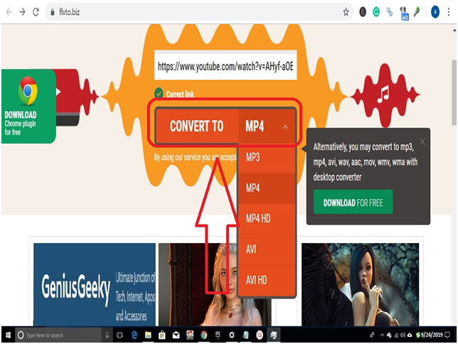 Flvto Easiest Way To Convert And Download Youtube Videos Geniusgeeky