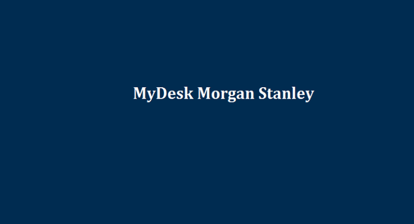 MyDesk Morgan Stanley